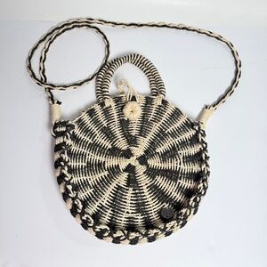 Billabong Black and Cream Crossbody Bag